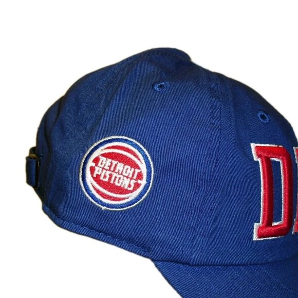 Detroit Pistons Mens Adjustable Strapback hat Cap Blue New Tags Nba - Picture 2 of 4